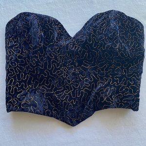 Velvet Corset Top